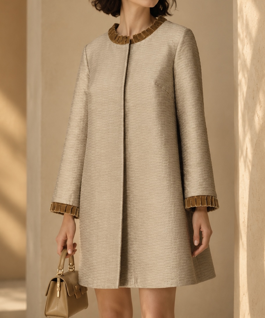 مانتو کتی مجلسی ژاکارد برند یکتا